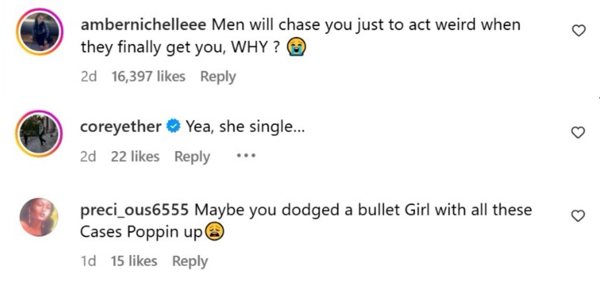 Comments reacting to the news (Image via Instagram/@theshaderoom)